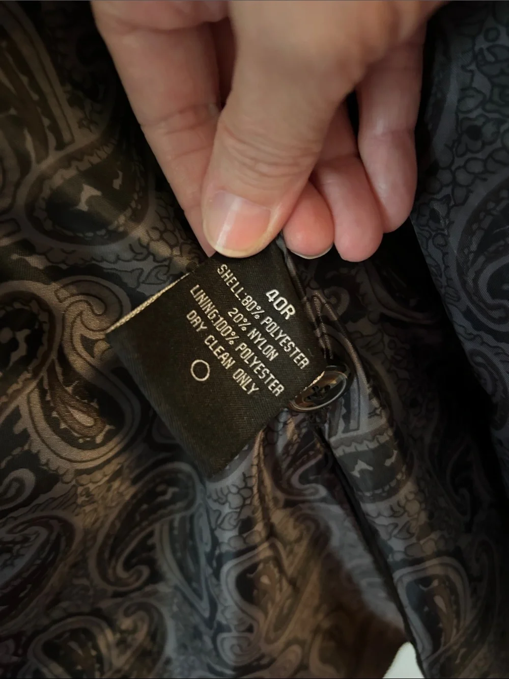 Bachrach Black Corduroy Sport Coat 40R